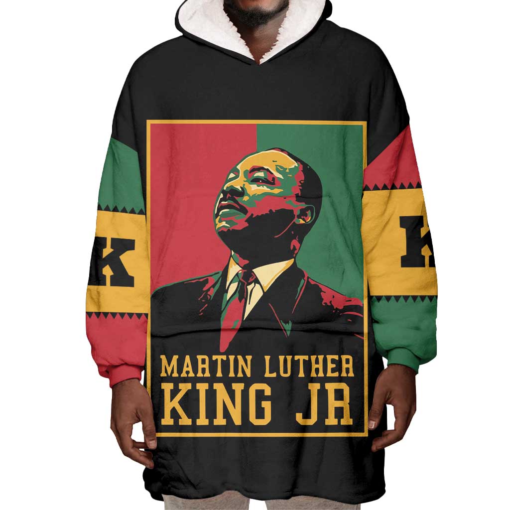 Martin Luther King Jr Wearable Blanket Hoodie MLK Retro Style DT03