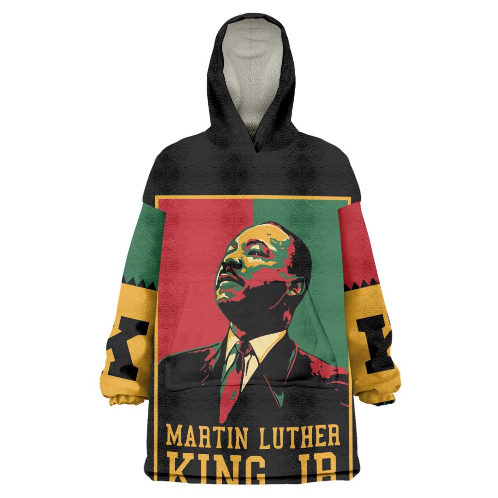 Martin Luther King Jr Wearable Blanket Hoodie MLK Retro Style DT03