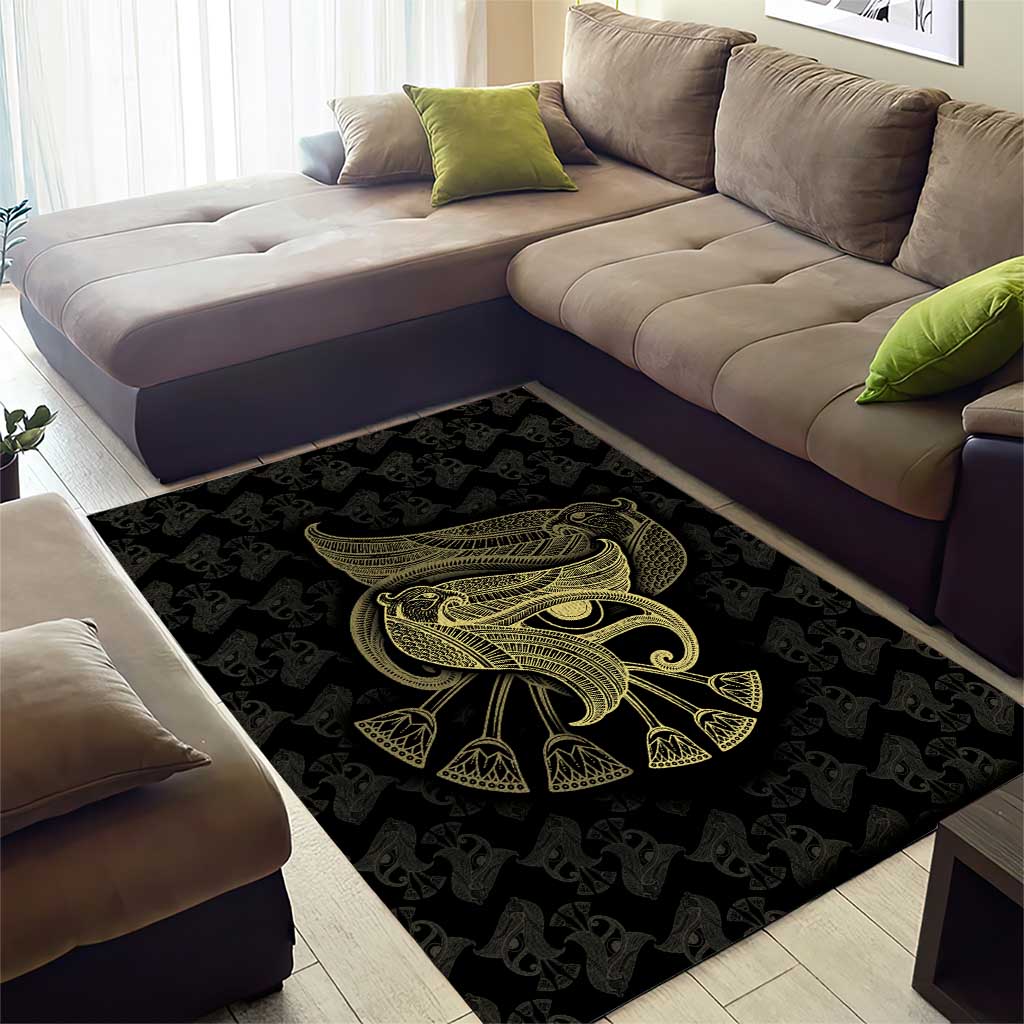 Afro Egypt Area Rug Horus Eyes Egyptian God DT03