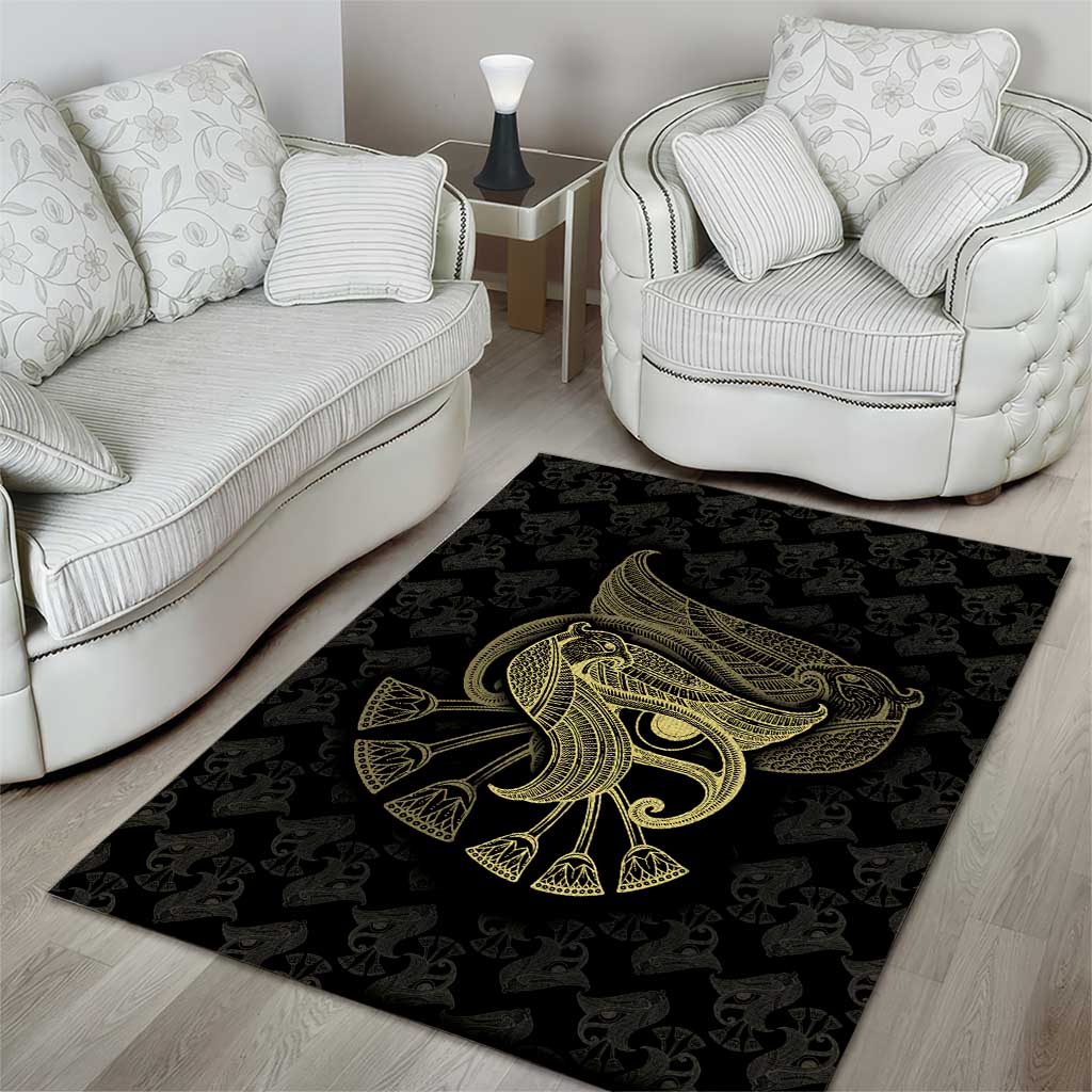 Afro Egypt Area Rug Horus Eyes Egyptian God DT03
