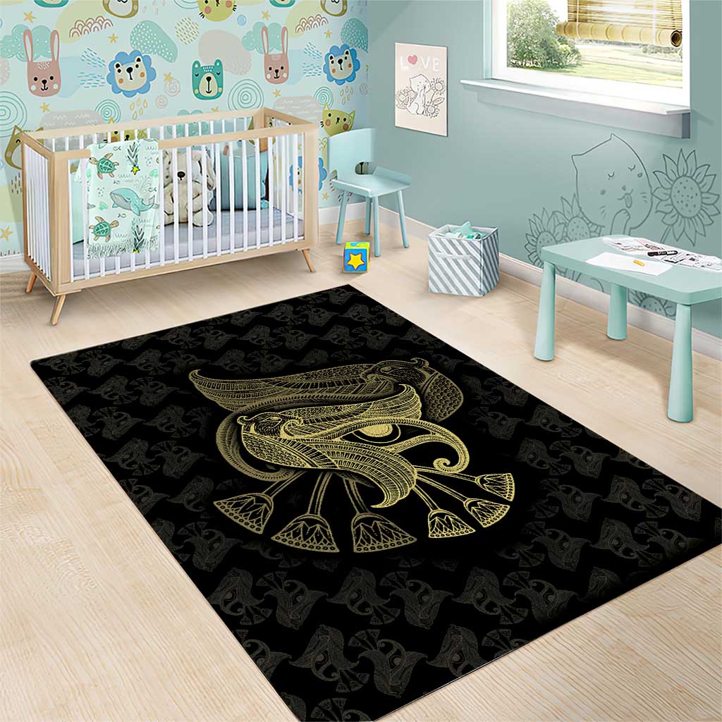 Afro Egypt Area Rug Horus Eyes Egyptian God DT03