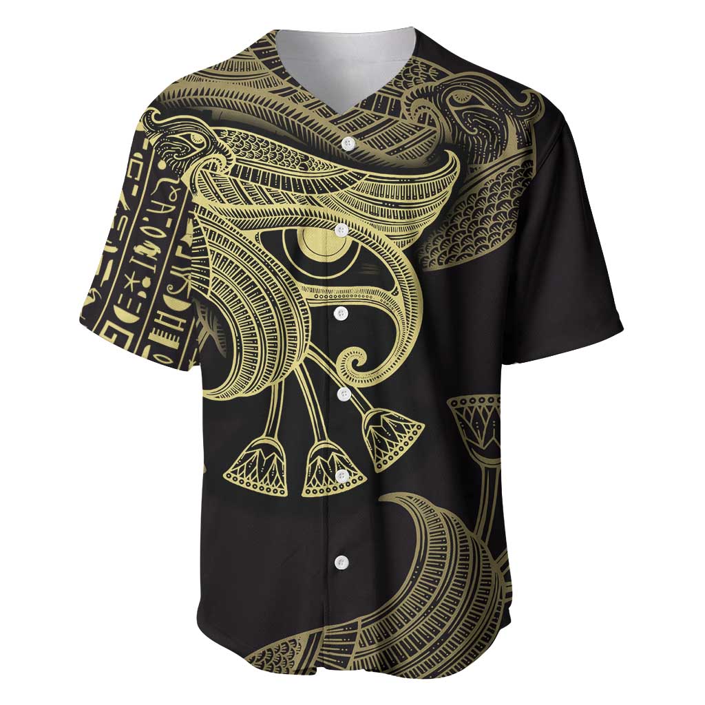 Afro Egypt Baseball Jersey Horus Eyes Egyptian God DT03