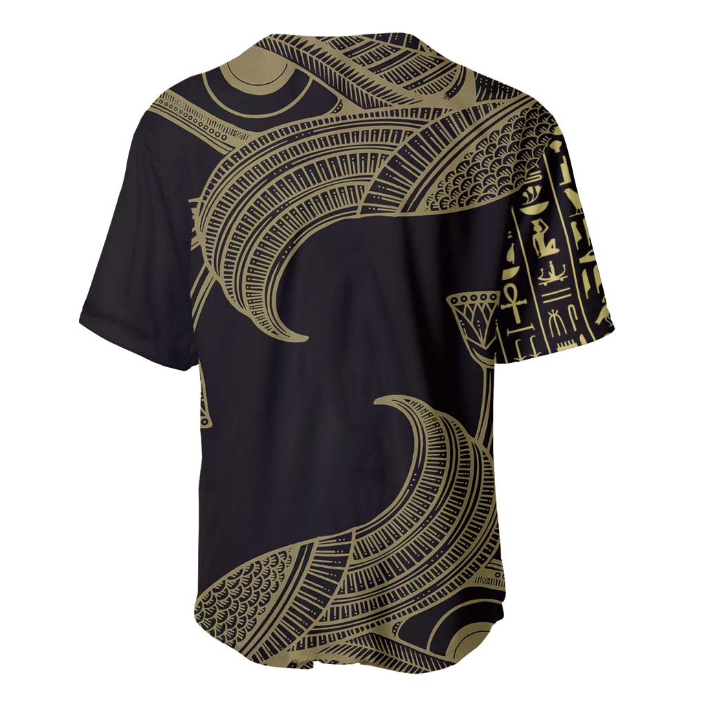 Afro Egypt Baseball Jersey Horus Eyes Egyptian God DT03