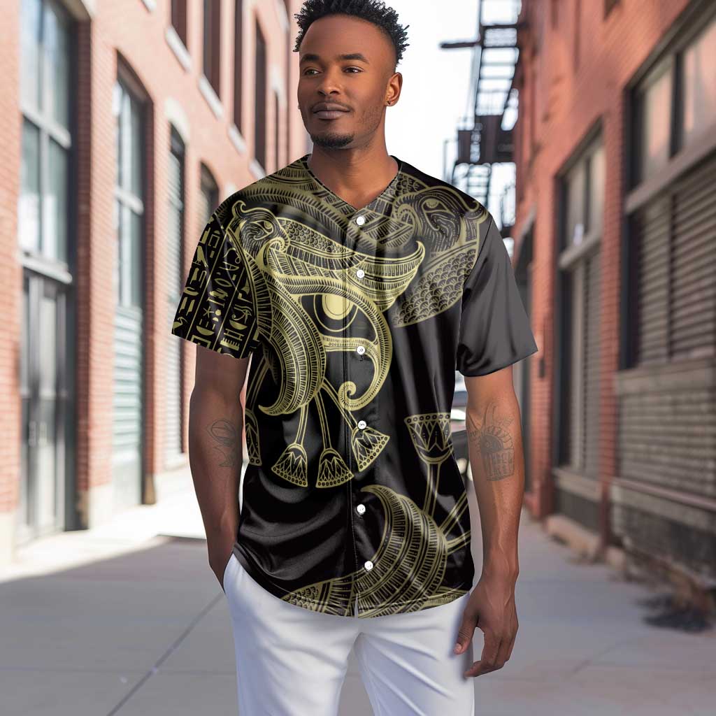 Afro Egypt Baseball Jersey Horus Eyes Egyptian God DT03
