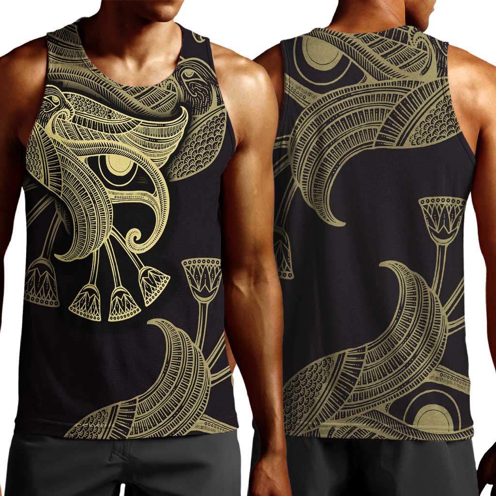 Afro Egypt Men Tank Top Horus Eyes Egyptian God DT03