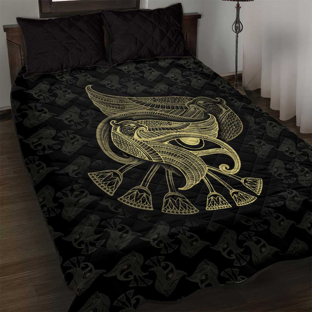 Afro Egypt Quilt Bed Set Horus Eyes Egyptian God DT03