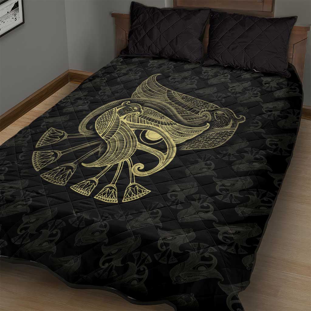 Afro Egypt Quilt Bed Set Horus Eyes Egyptian God DT03