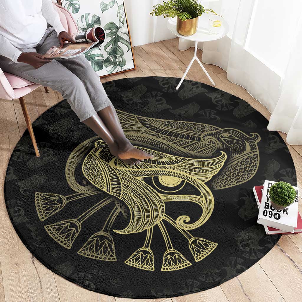 Afro Egypt Round Carpet Horus Eyes Egyptian God DT03