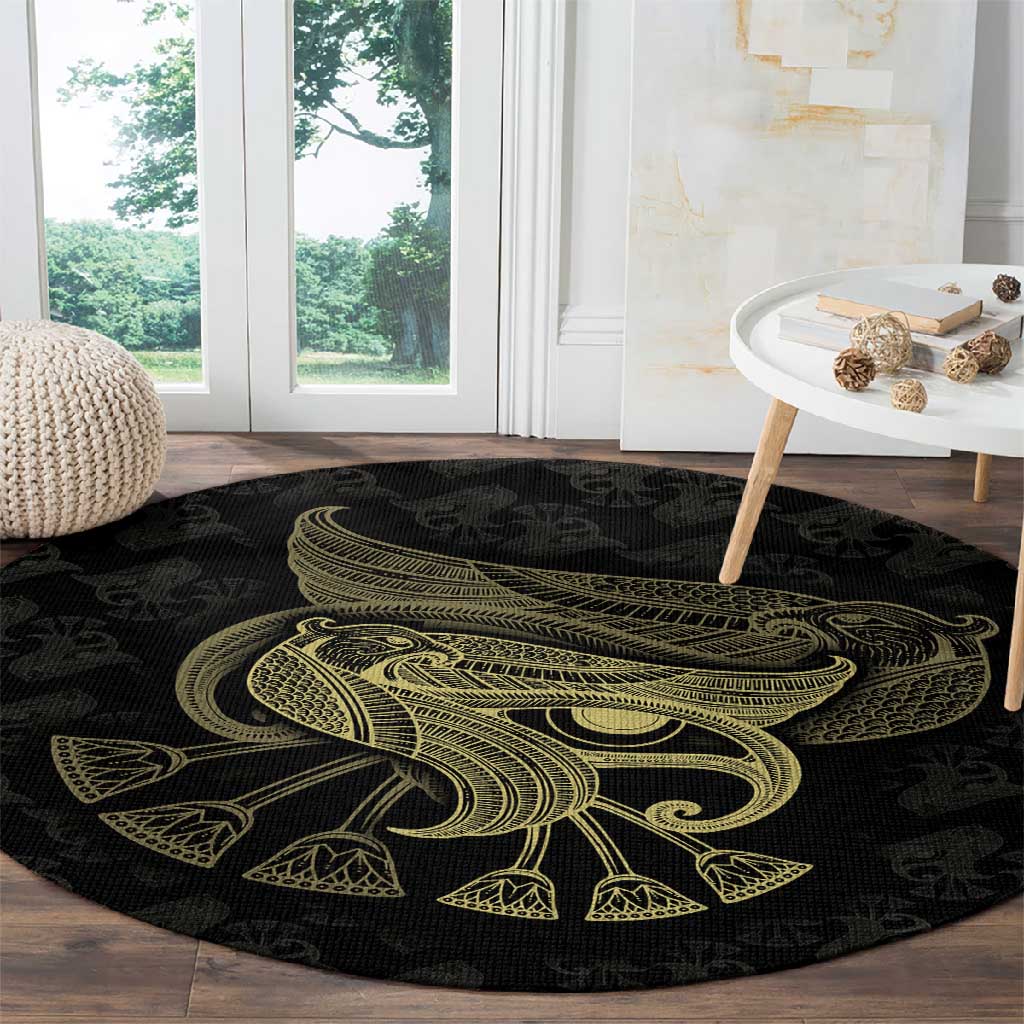 Afro Egypt Round Carpet Horus Eyes Egyptian God DT03