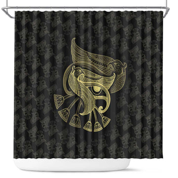 African Shower Curtain Horus Eyes Egyptian God DT03