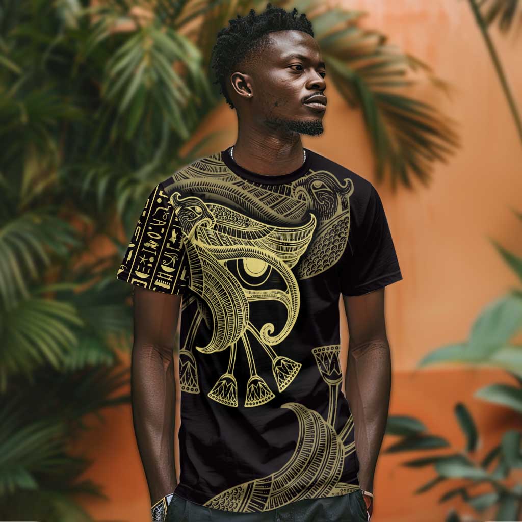 Afro Egypt T shirt Horus Eyes Egyptian God DT03