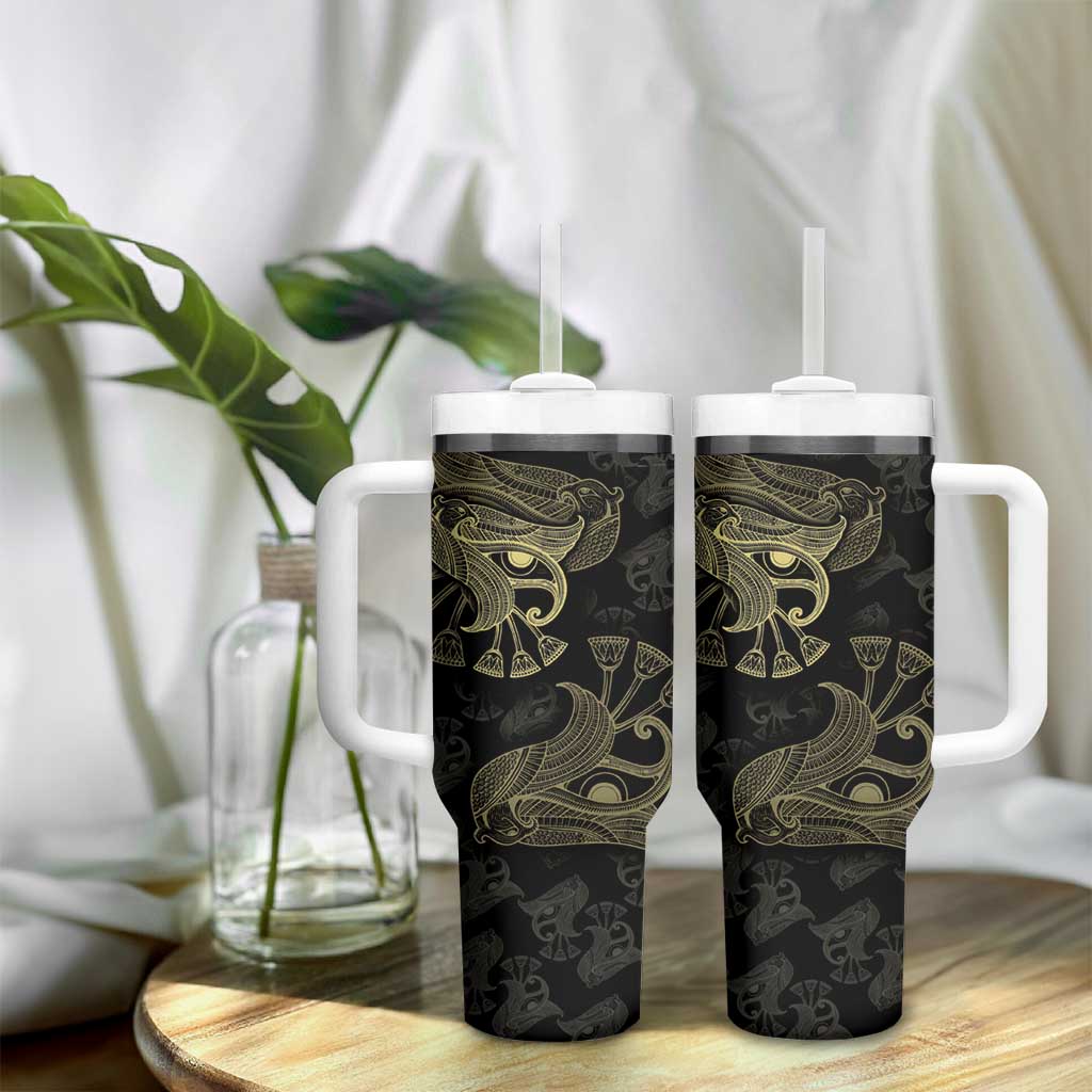 Afro Egypt Tumbler With Handle Horus Eyes Egyptian God DT03