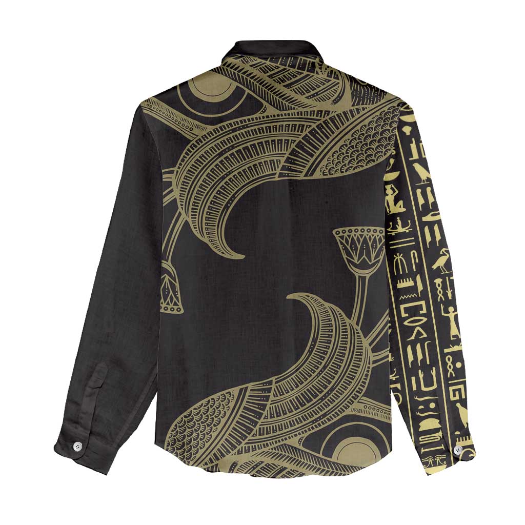 Afro Egypt Women Casual Shirt Horus Eyes Egyptian God DT03