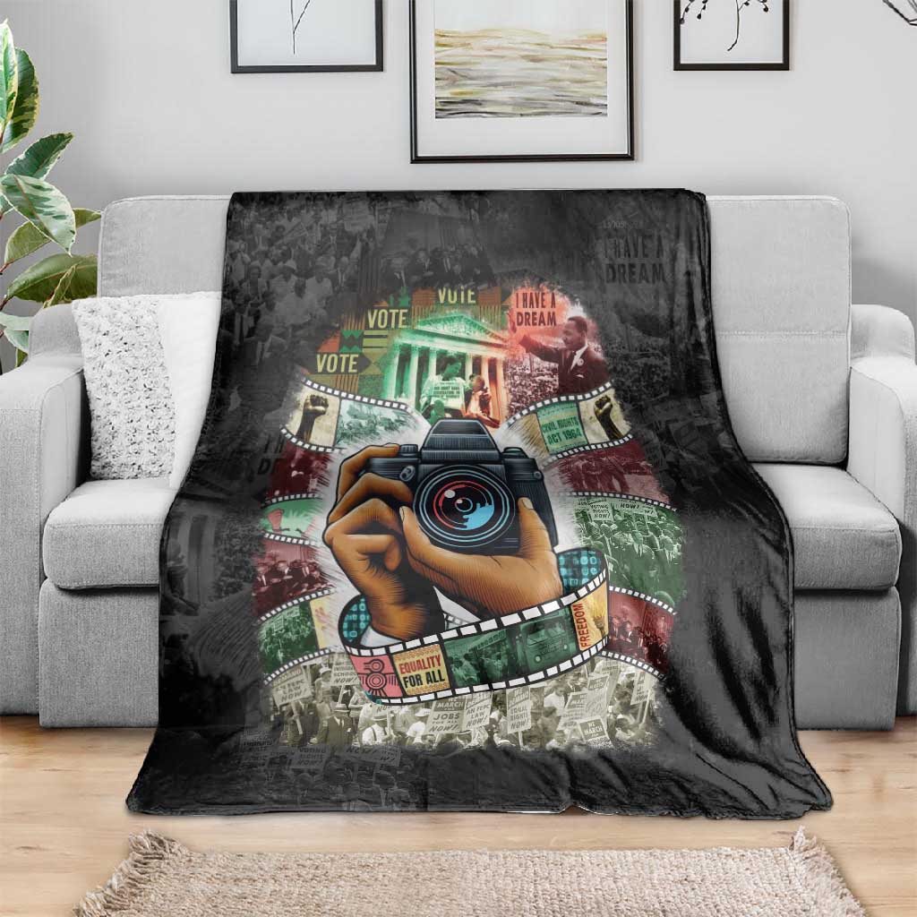 African American Civil Rights Leaders Blanket Heritage in Frames Photography DT03
