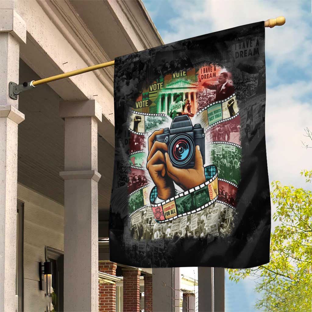 African American Civil Rights Leaders Garden Flag Heritage in Frames Photography DT03
