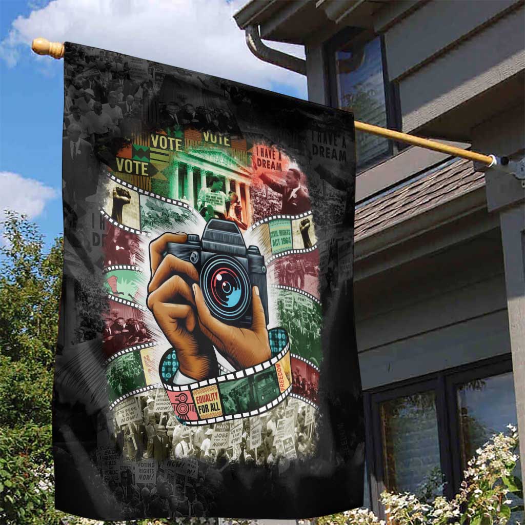 African American Civil Rights Leaders Garden Flag Heritage in Frames Photography DT03