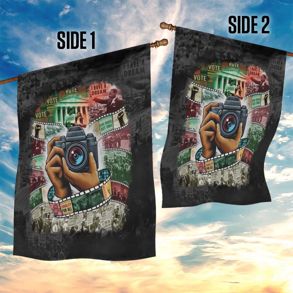 African American Civil Rights Leaders Garden Flag Heritage in Frames Photography DT03