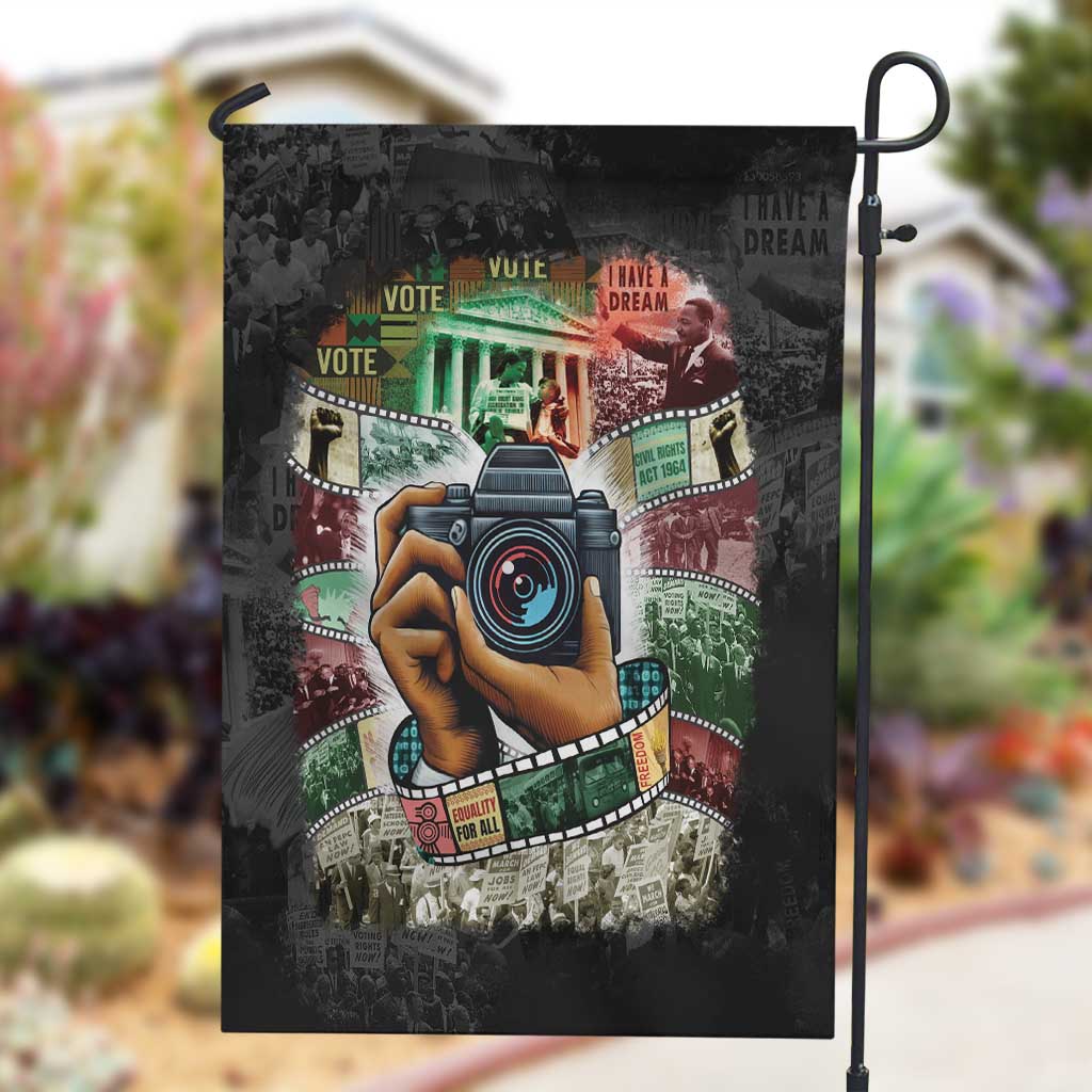 African American Civil Rights Leaders Garden Flag Heritage in Frames Photography DT03