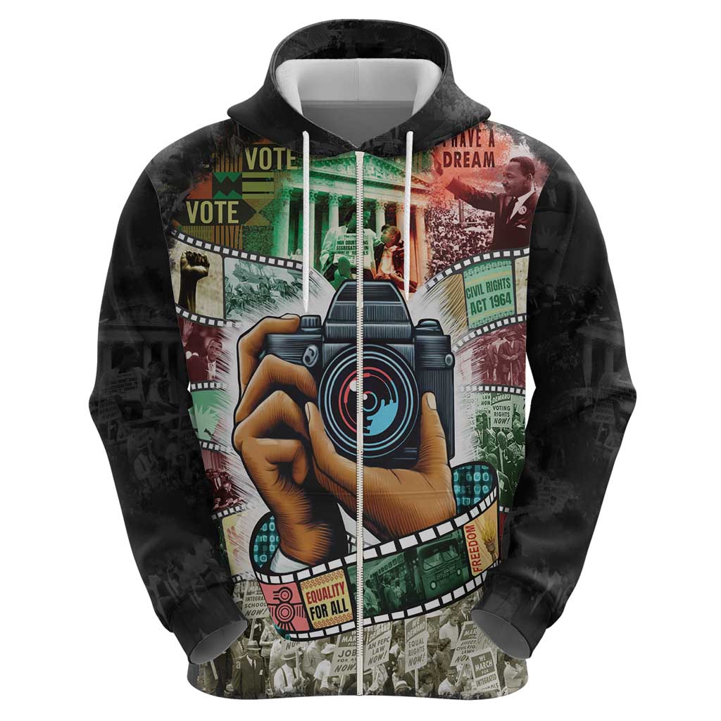 Heritage in Frames Civil Rights Leaders Hoodie African-American Photography DT03