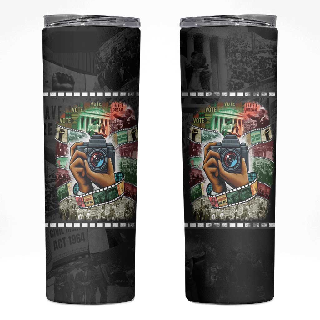 African American Civil Rights Leaders Skinny Tumbler Heritage in Frames Photography DT03