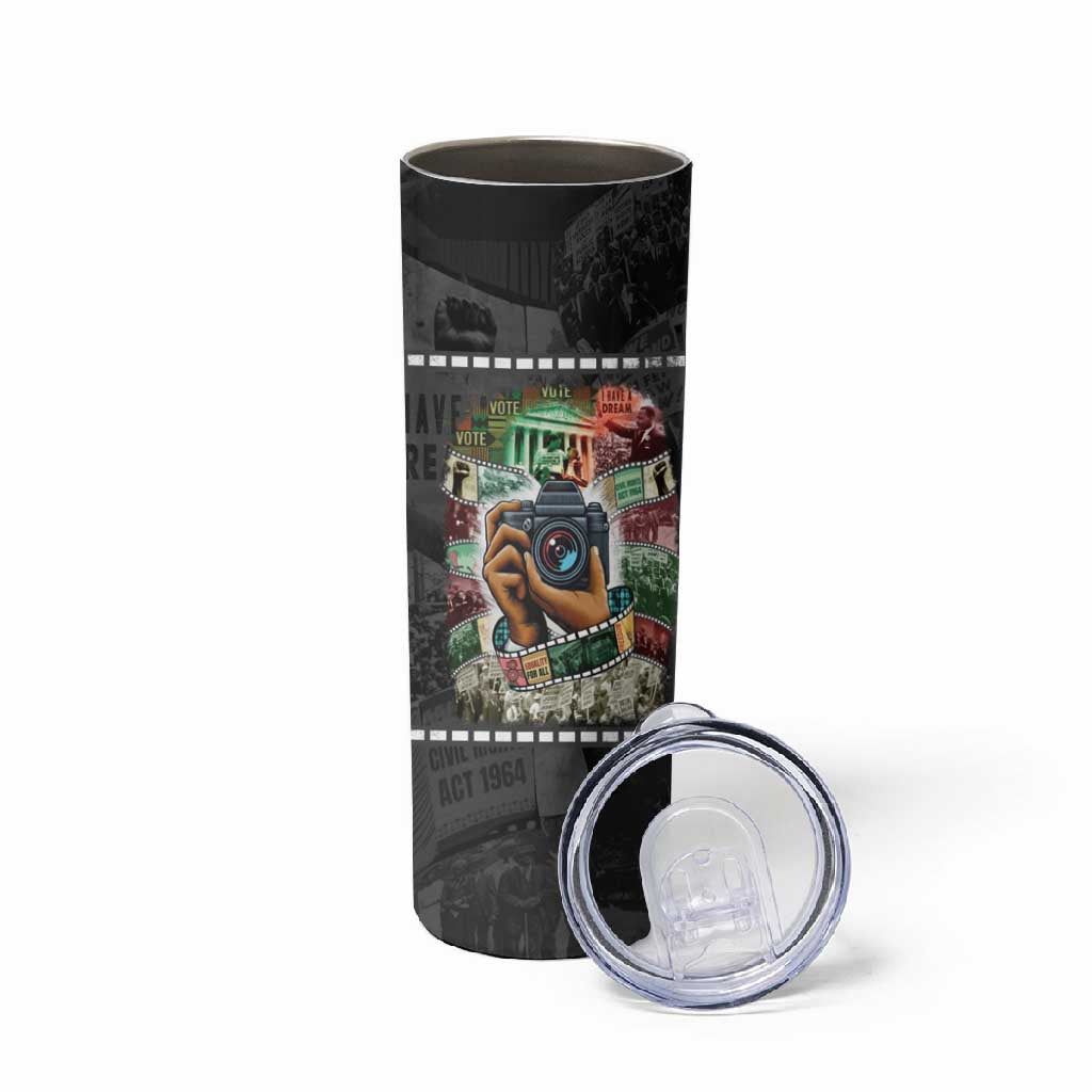 African American Civil Rights Leaders Skinny Tumbler Heritage in Frames Photography DT03
