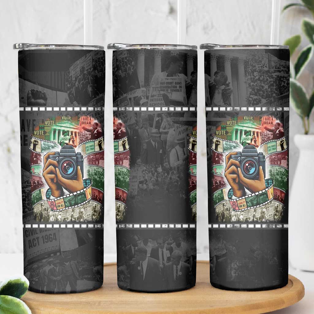 African American Civil Rights Leaders Skinny Tumbler Heritage in Frames Photography DT03