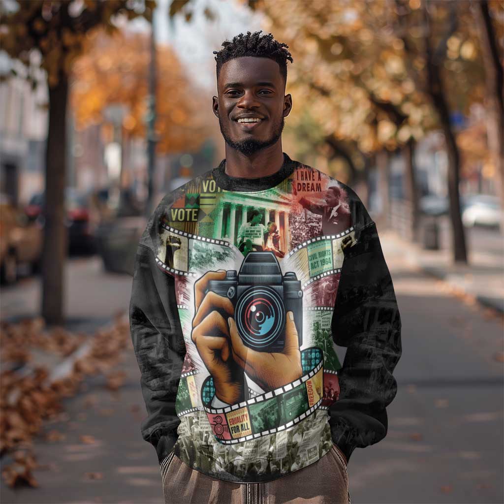 African American Civil Rights Leaders Sweatshirt Heritage in Frames Photography DT03