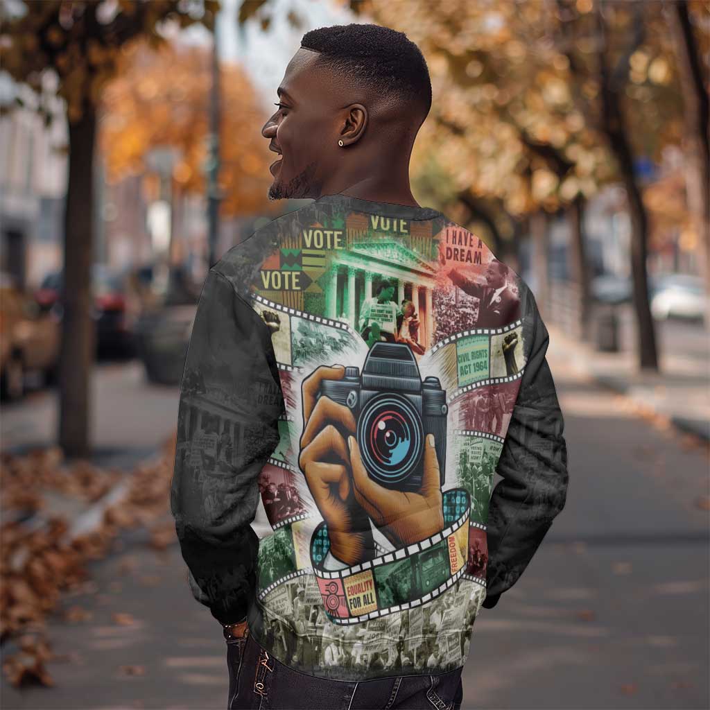 African American Civil Rights Leaders Sweatshirt Heritage in Frames Photography DT03