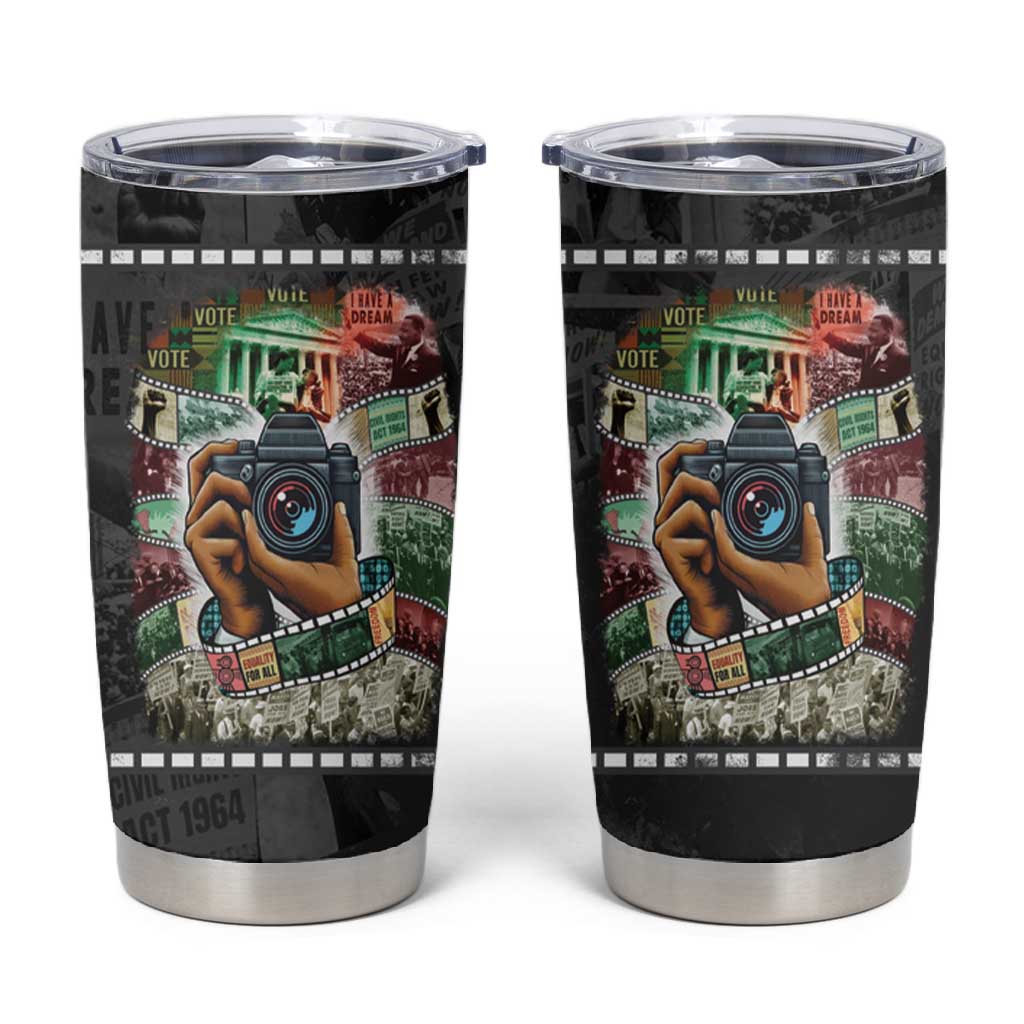 African American Civil Rights Leaders Tumbler Cup Heritage in Frames Photography DT03