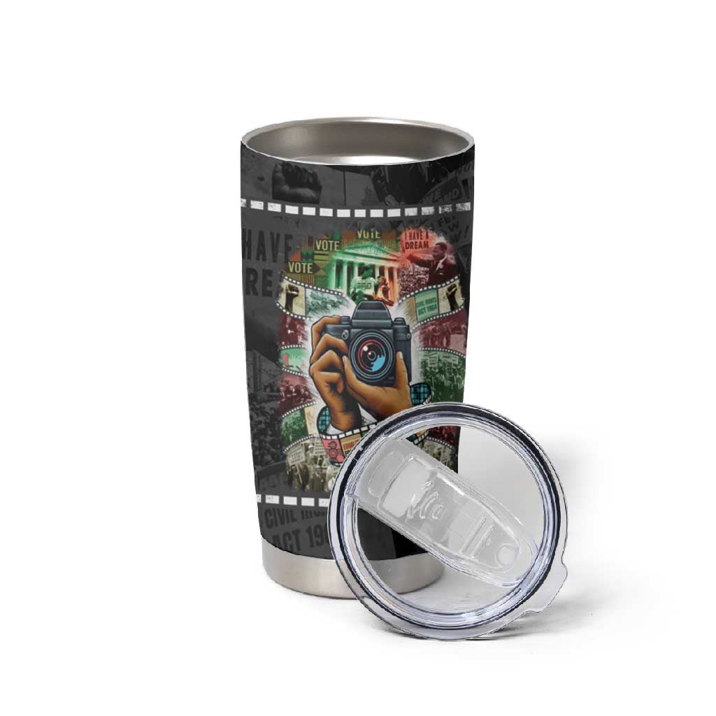 African American Civil Rights Leaders Tumbler Cup Heritage in Frames Photography DT03