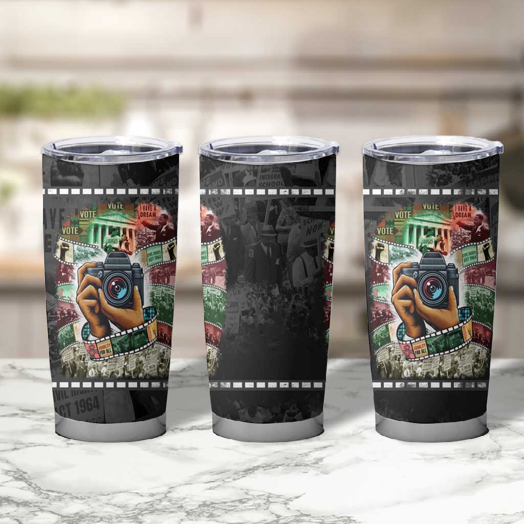 African American Civil Rights Leaders Tumbler Cup Heritage in Frames Photography DT03
