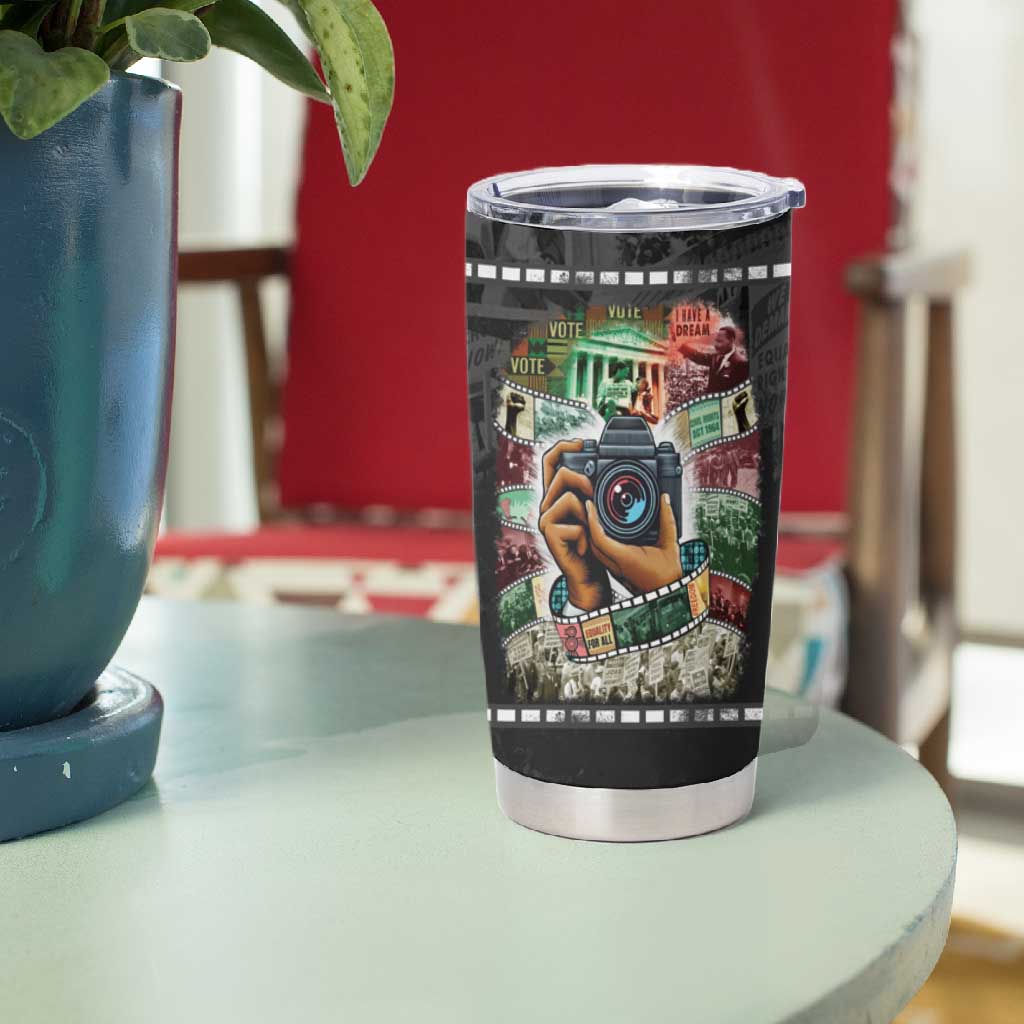 African American Civil Rights Leaders Tumbler Cup Heritage in Frames Photography DT03