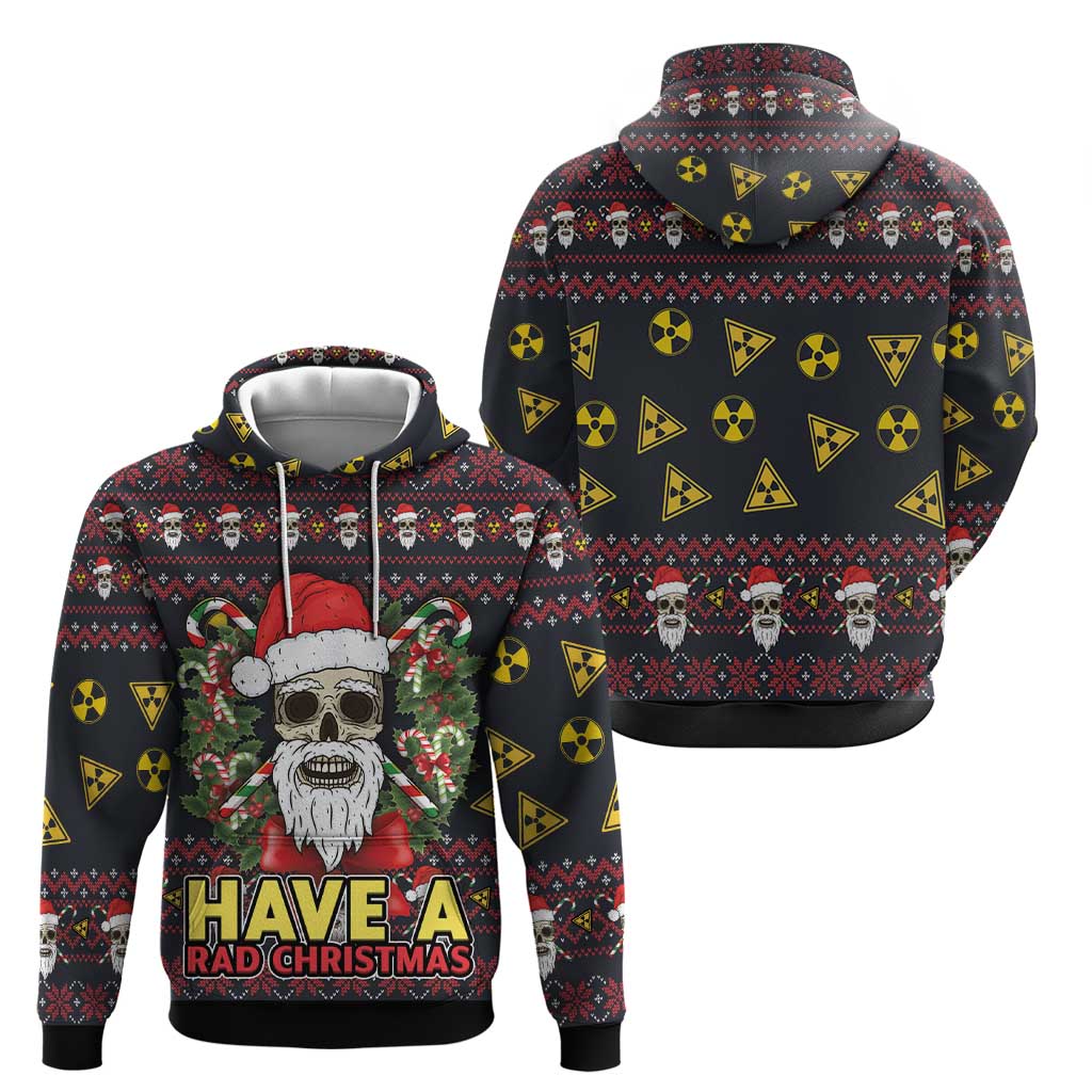 Skull Have A Rad Christmas Hoodie Santa Skull DT03