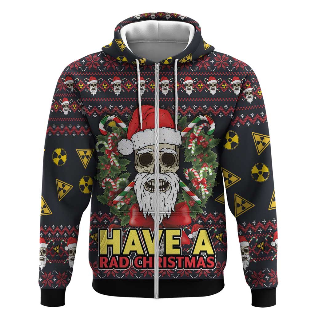 Skull Have A Rad Christmas Hoodie Santa Skull DT03