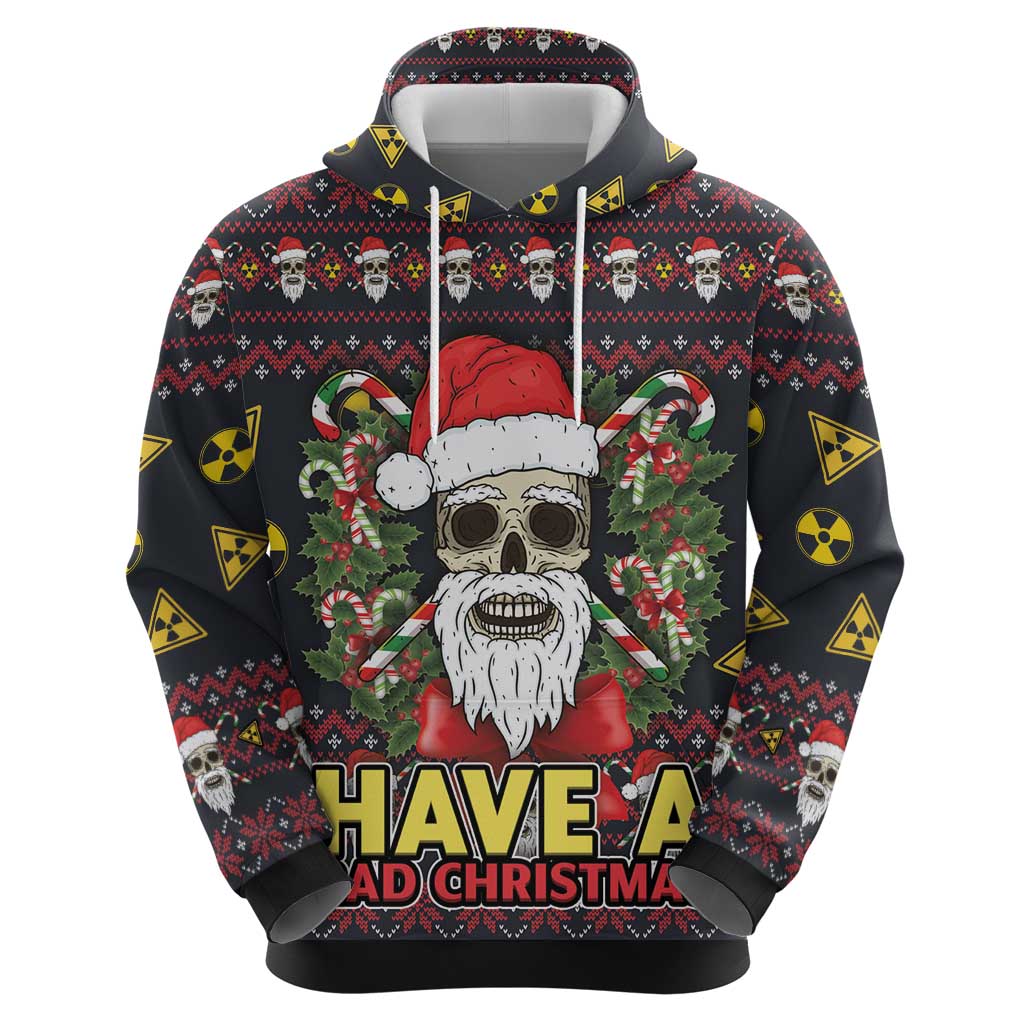 Skull Have A Rad Christmas Hoodie Santa Skull DT03