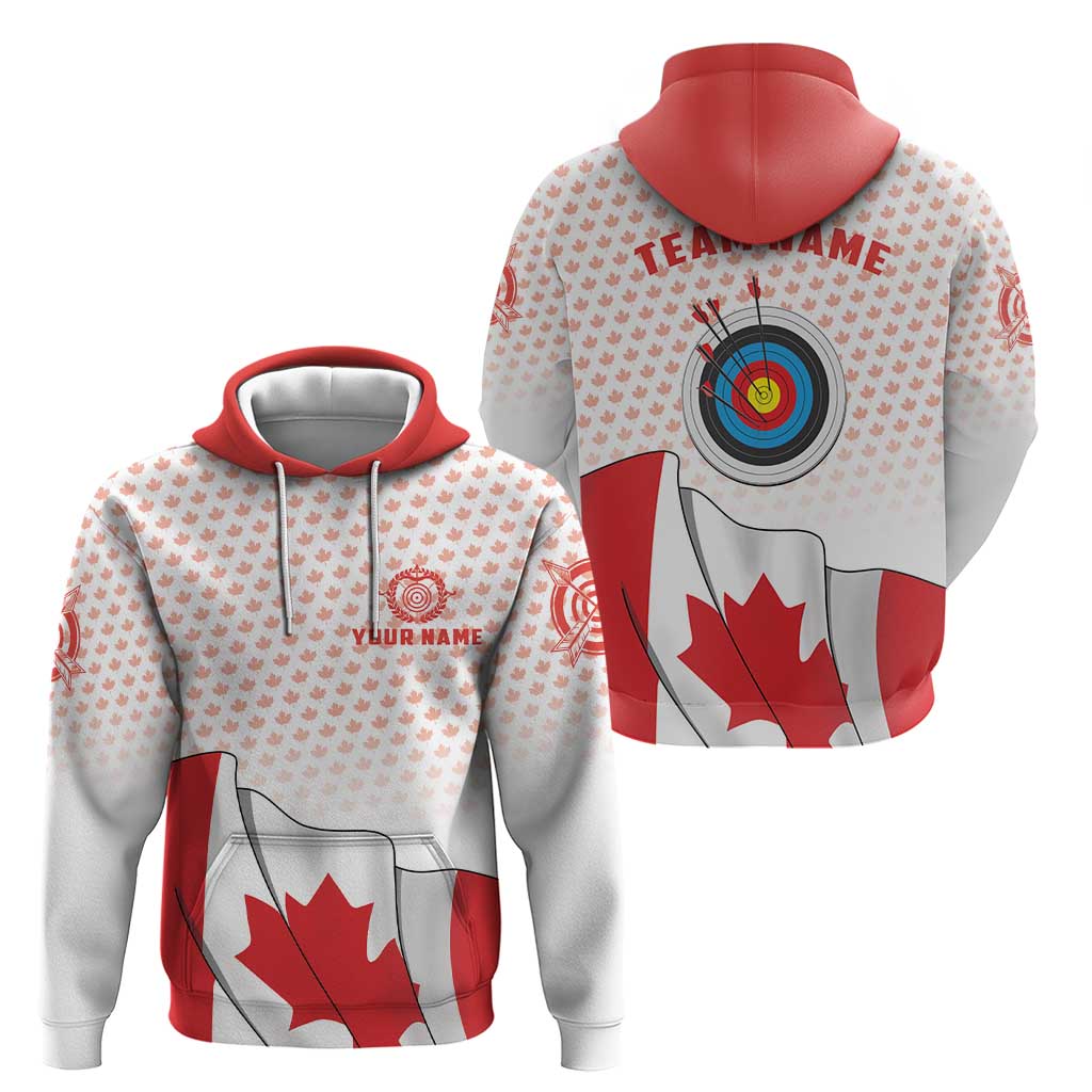Personalized Canada Archery Hoodie Maple Leaf Canadian Flag DT03