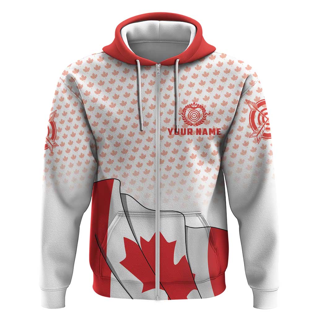 Personalized Canada Archery Hoodie Maple Leaf Canadian Flag DT03