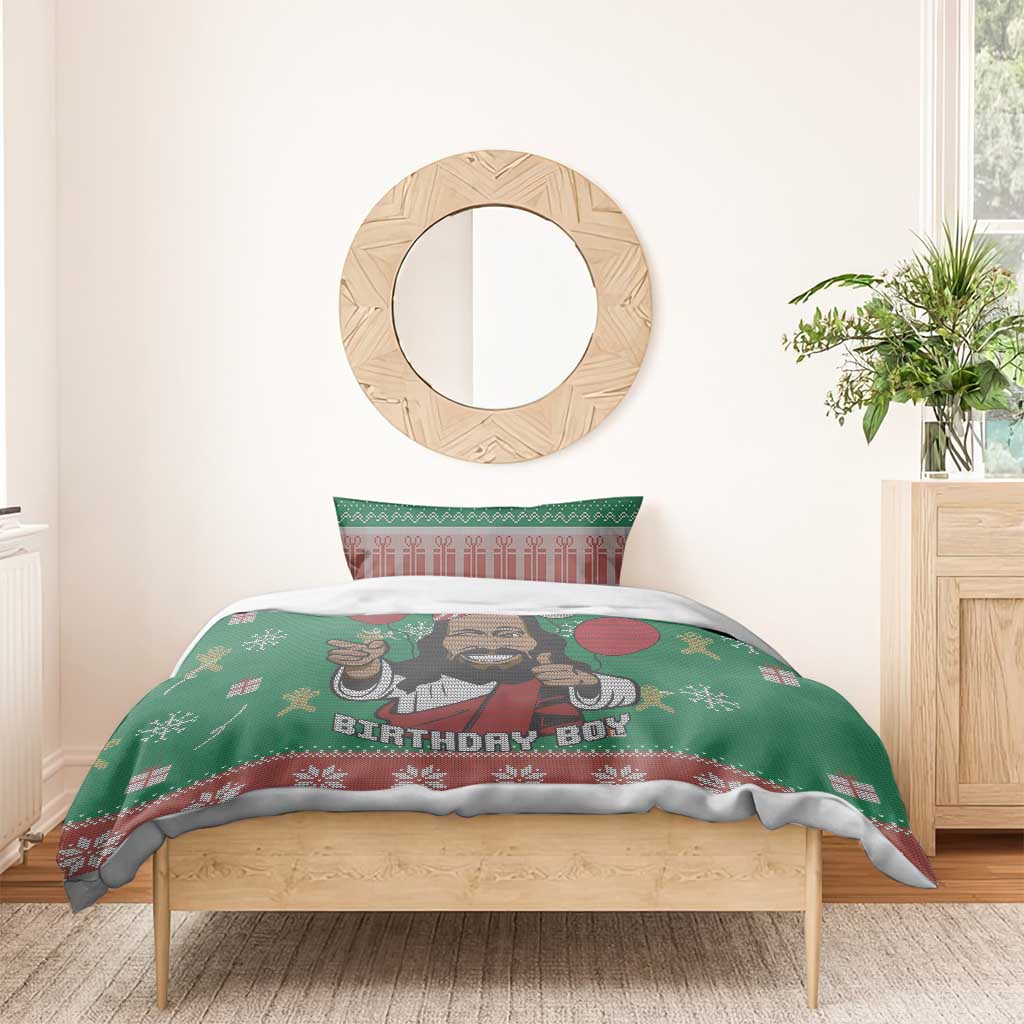 African Birthday Boy Jesus Bedding Set Afro Christmas DT03