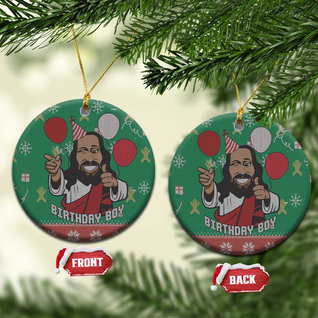 Birthday Boy Jesus Ceramic Ornament African Christian DT03