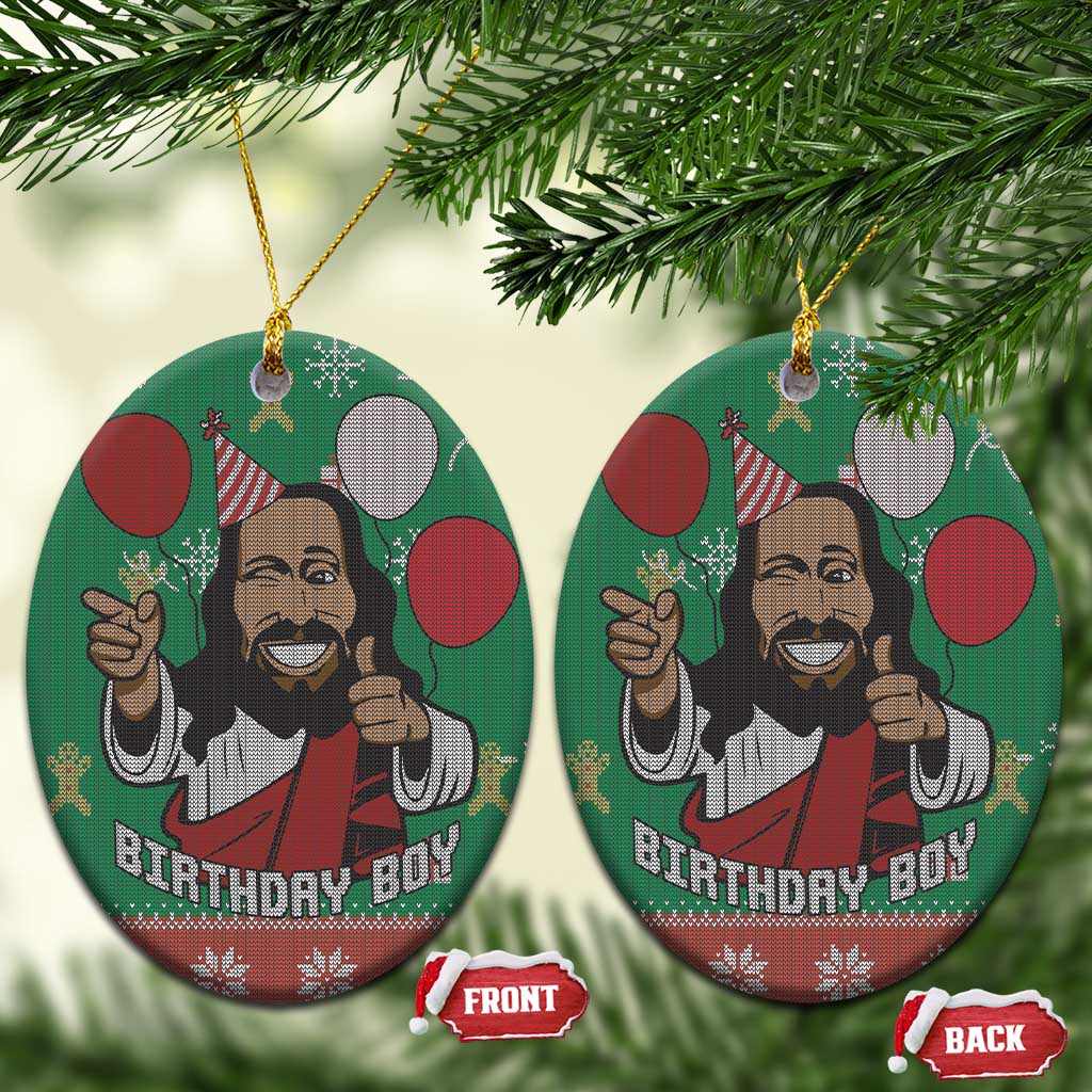 Birthday Boy Jesus Ceramic Ornament African Christian DT03