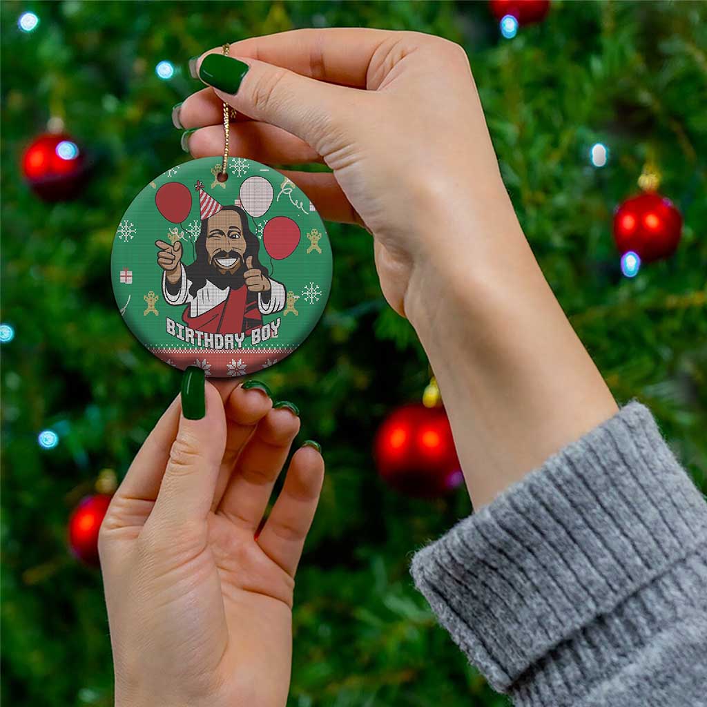 Birthday Boy Jesus Ceramic Ornament African Christian DT03