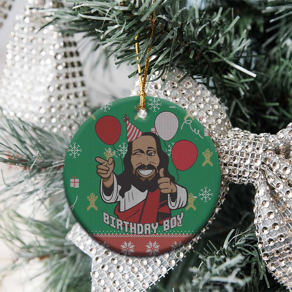 Birthday Boy Jesus Ceramic Ornament African Christian DT03