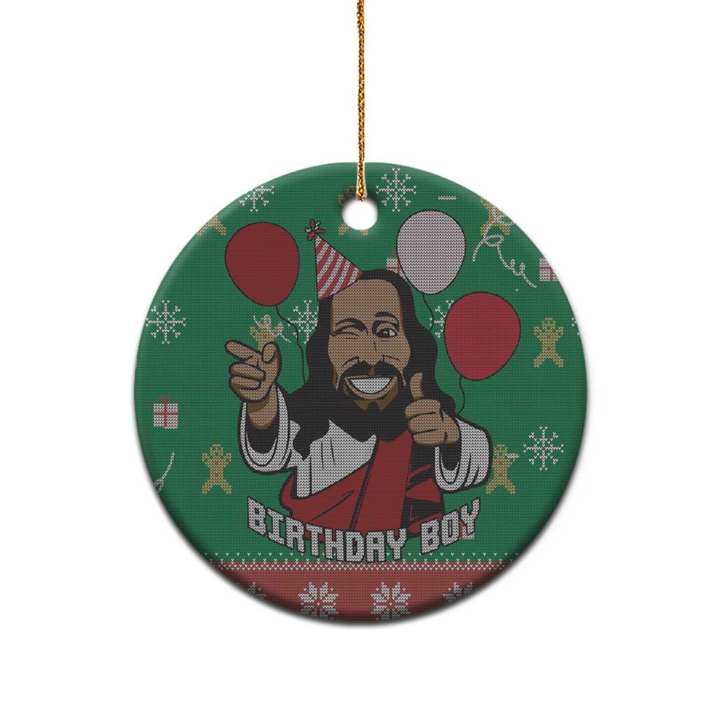 Birthday Boy Jesus Ceramic Ornament African Christian DT03