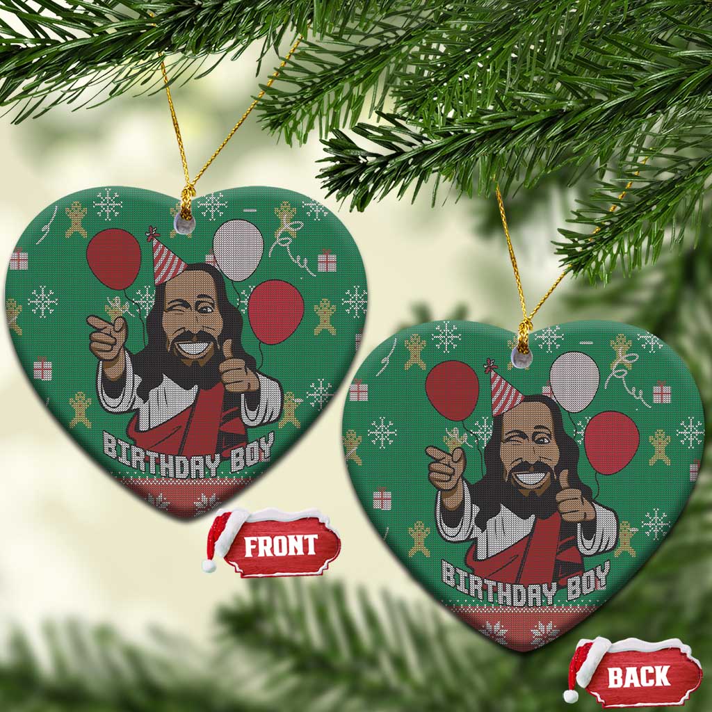 Birthday Boy Jesus Ceramic Ornament African Christian DT03
