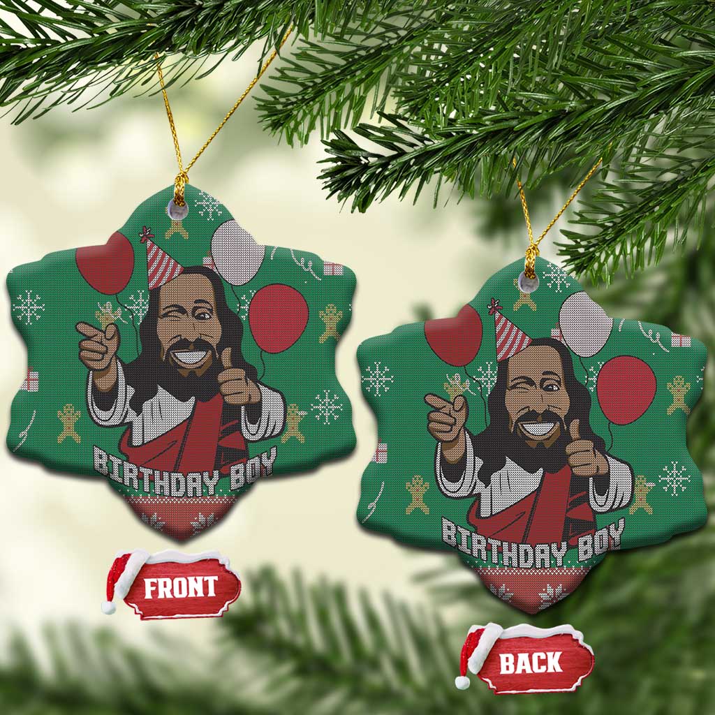 Birthday Boy Jesus Ceramic Ornament African Christian DT03