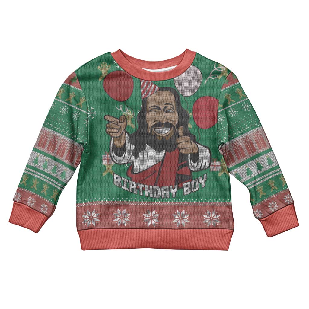 African Birthday Boy Jesus Kid Ugly Christmas Sweater Afro Christmas DT03