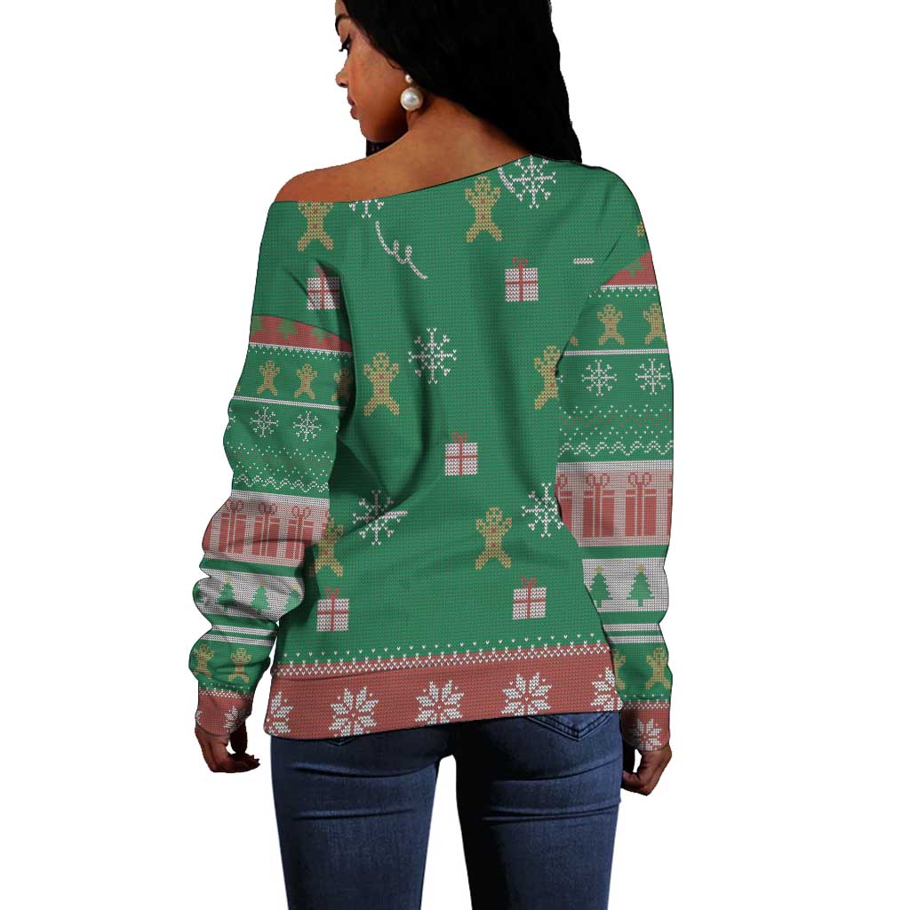 African Birthday Boy Jesus Off Shoulder Sweater Afro Christmas DT03