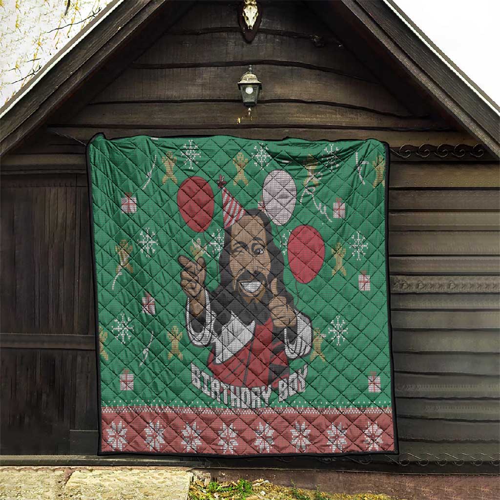 African Birthday Boy Jesus Quilt Afro Christmas DT03