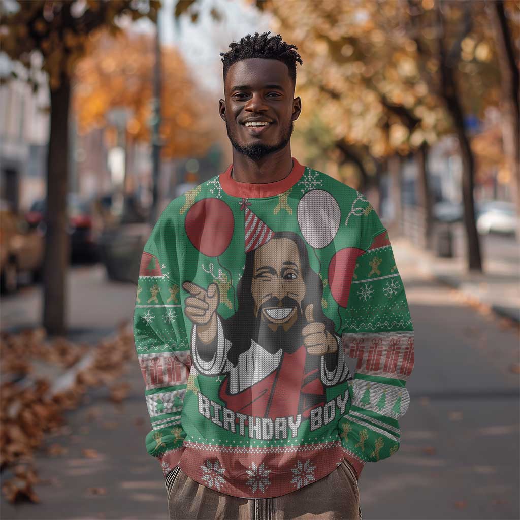 African Birthday Boy Jesus Sweatshirt Afro Christmas DT03