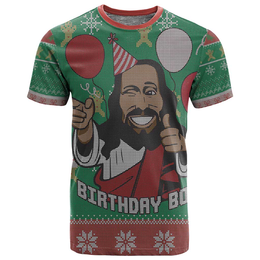 African Birthday Boy Jesus T shirt Afro Christmas DT03